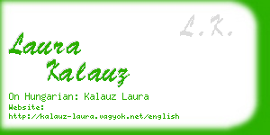 laura kalauz business card